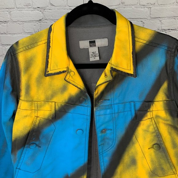 Marithe Francois Girbaud Jacket Womens Medium M One Of A Kind Hand Painted Coat - Picture 11 of 12
